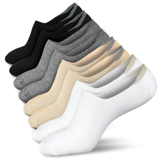 5 Pairs Of Invisible Boat Socks Tight Women Summer Pure Cotton Shallow Mouth