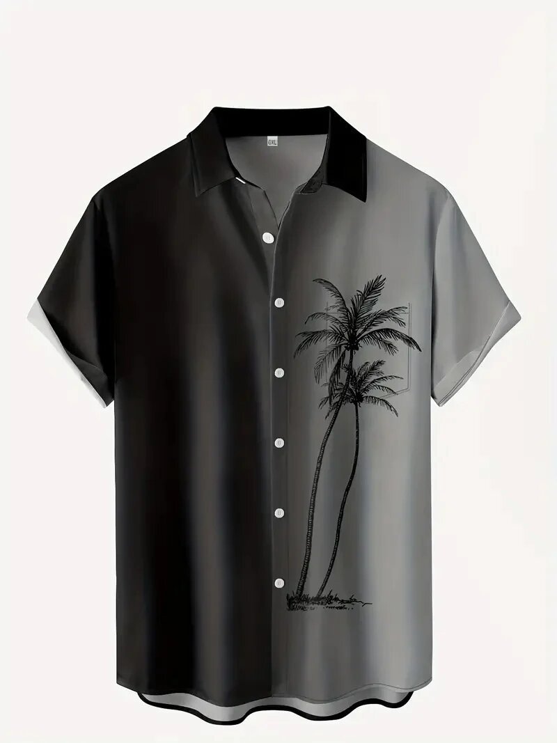 Men's Plus Size Casual Short-sleeved Shirt