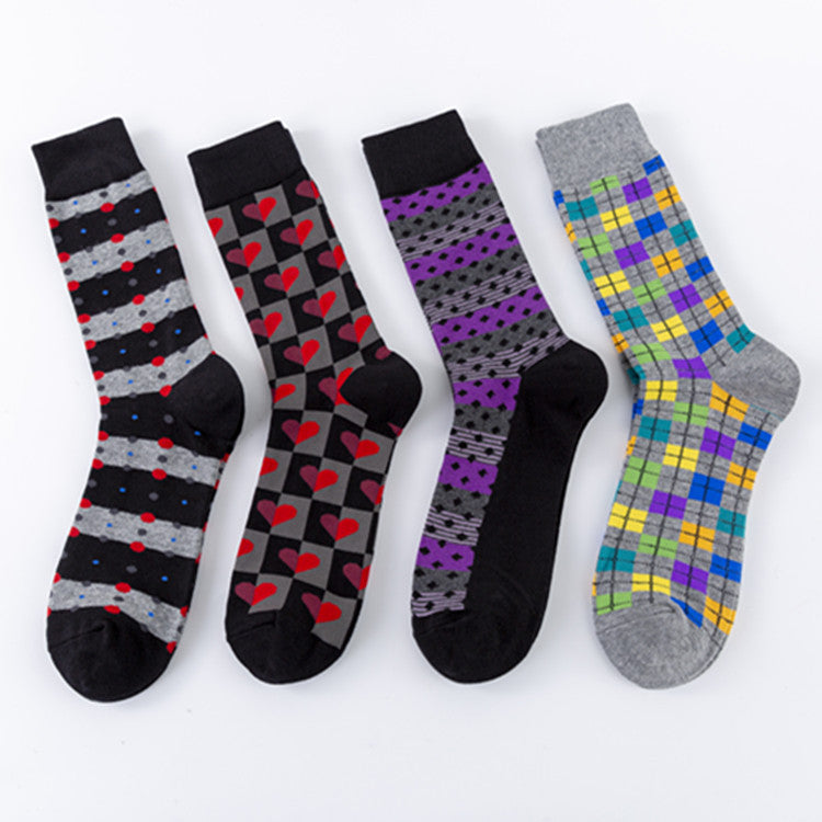 Men's Mid-calf Length Sock Europe And America