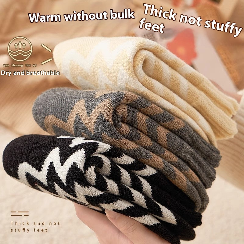 Thick Female Winter Fleece Lined Snow Warm Floor Socks