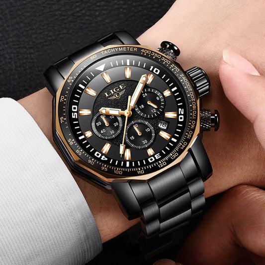 Fashion Trend Waterproof Multi-function Watch