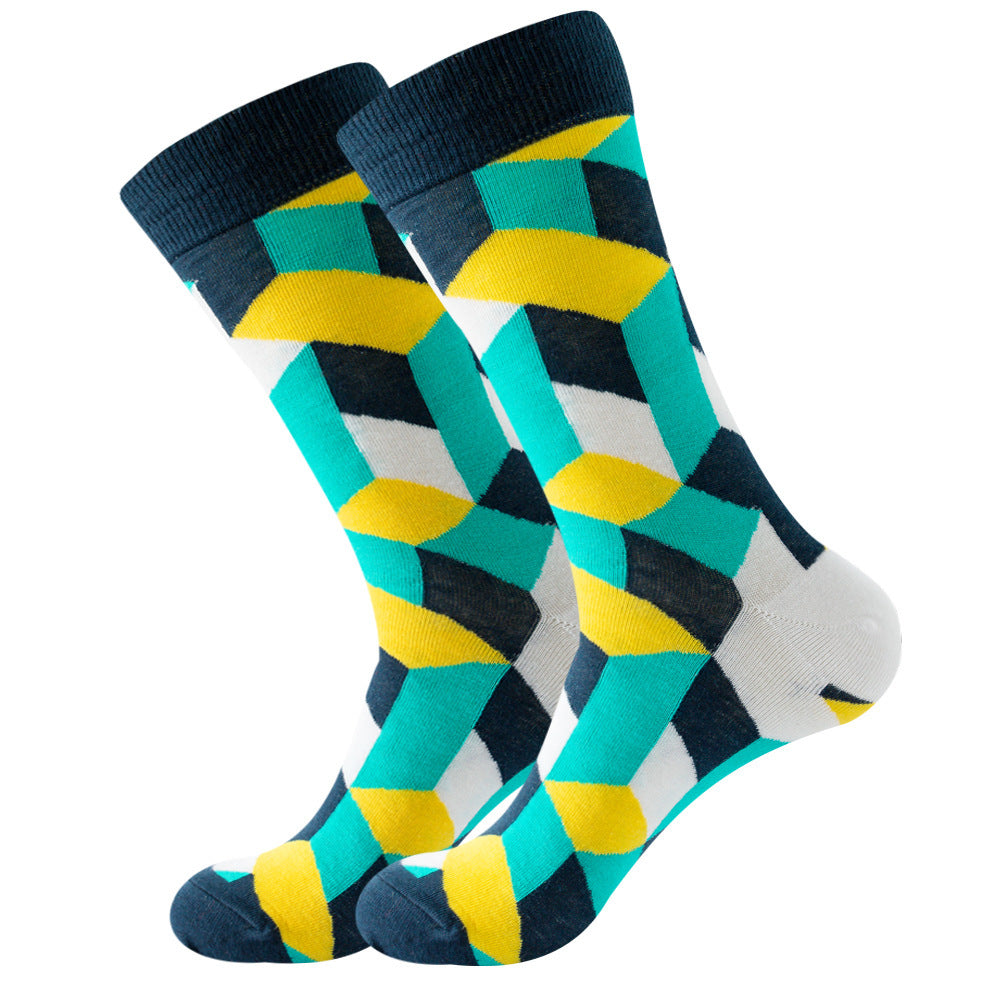 Striped Men And Women Trendy Color Street Cool Tube Socks