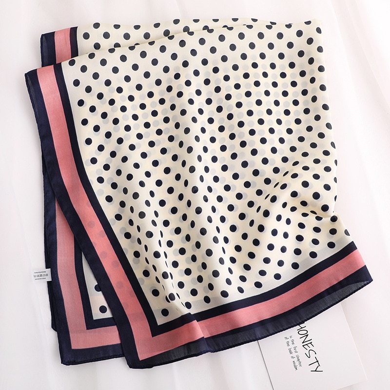 Ladies multifunctional polka dot scarf