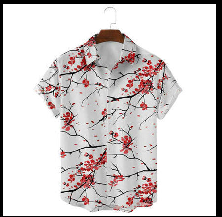 Digital Printed Lapel Shirt For Men