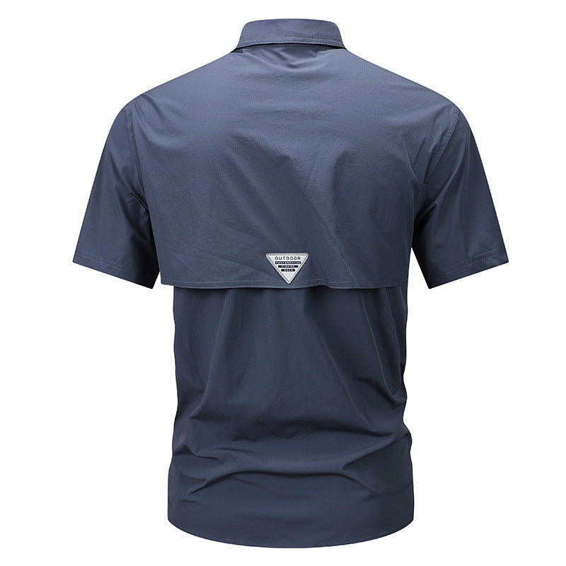 Summer Outdoor Leisure Multi-pocket Workwear Short Sleeve