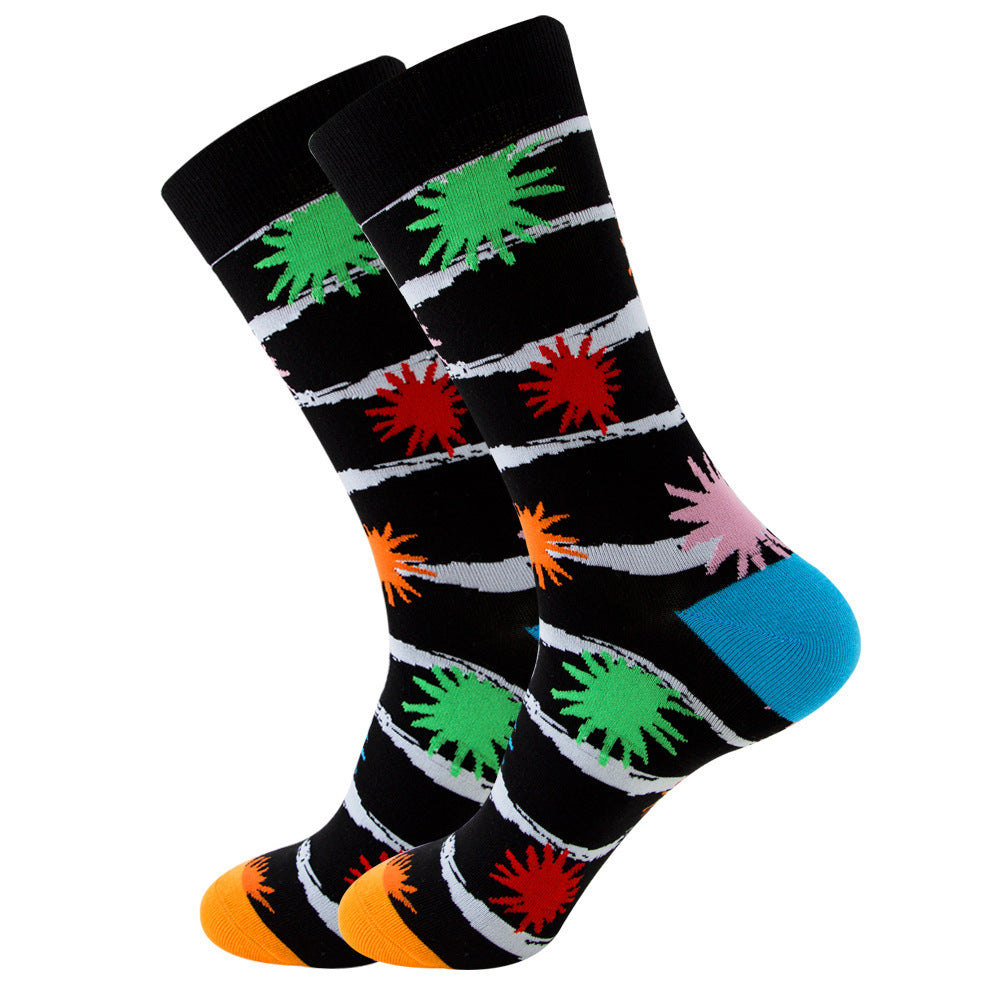 Striped Men And Women Trendy Color Street Cool Tube Socks