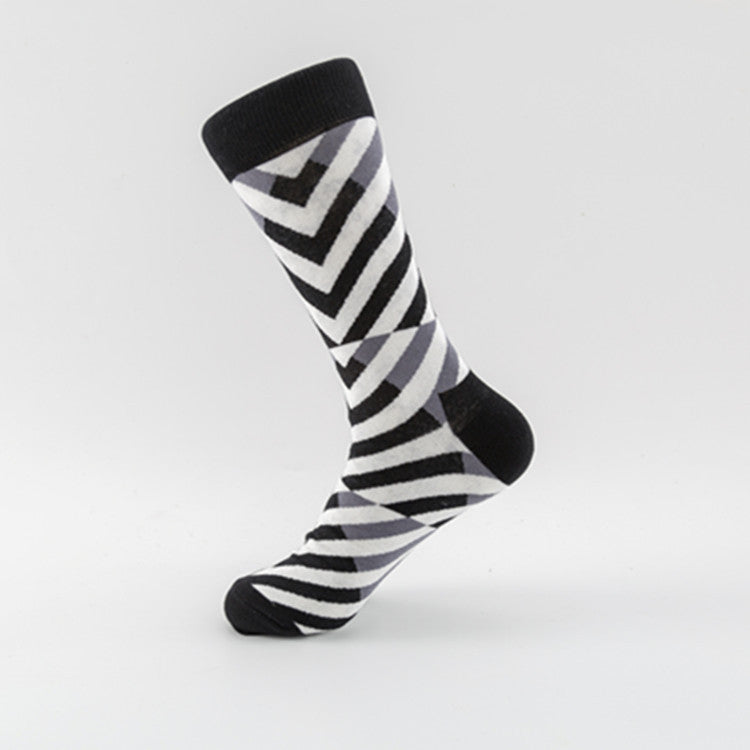 Trendy Mid-calf Length Socks Plus Size Men