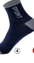 Spring And Autumn Summer Socks Men's Mid-calf Length Sock Sweat-absorbent Breathable