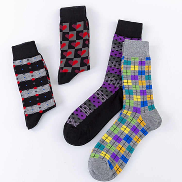 Men's Mid-calf Length Sock Europe And America