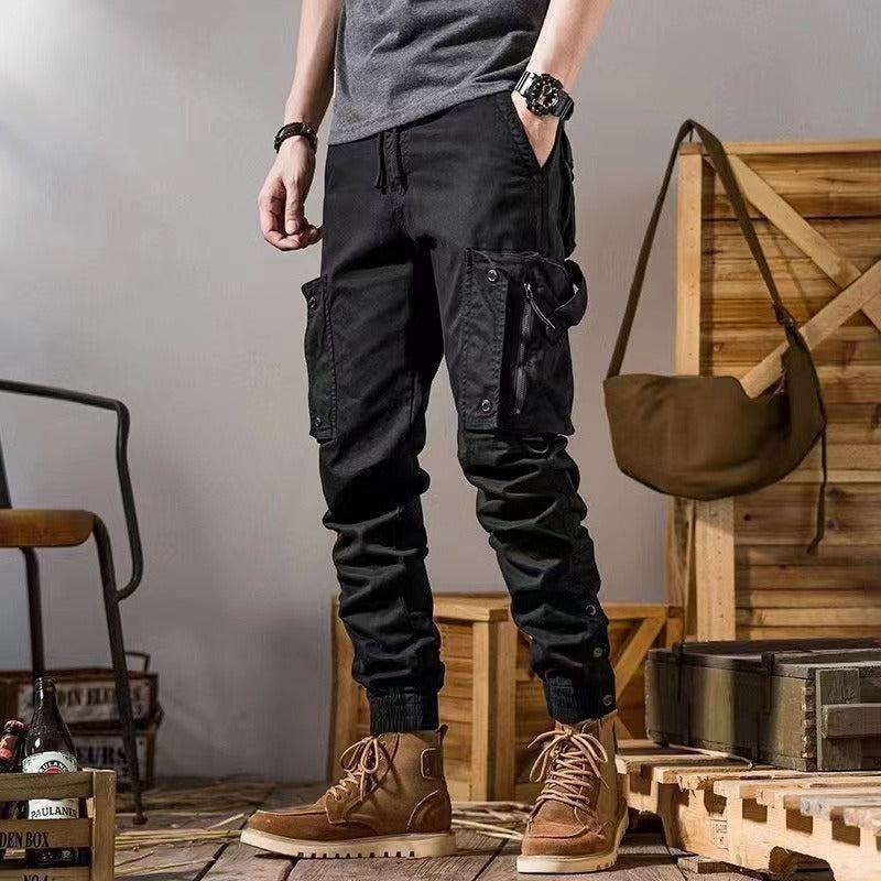 American Workwear Pants Men's Straight Functional Outdoor Tactics Casual Pants