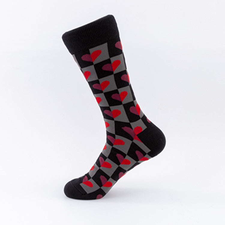 Men's Mid-calf Length Sock Europe And America