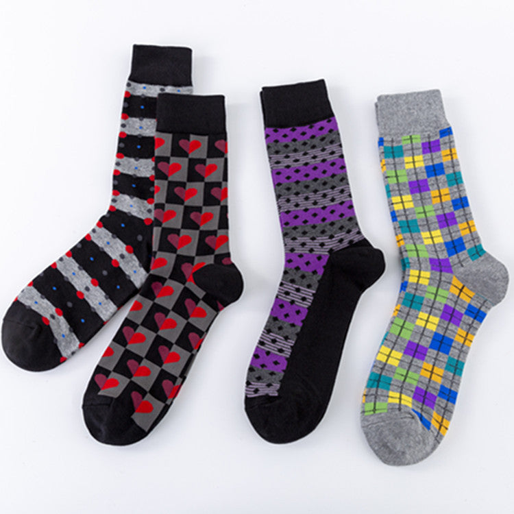 Men's Mid-calf Length Sock Europe And America