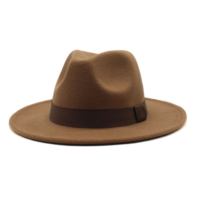 Autumn And Winter Men And Women Big Brim Hat