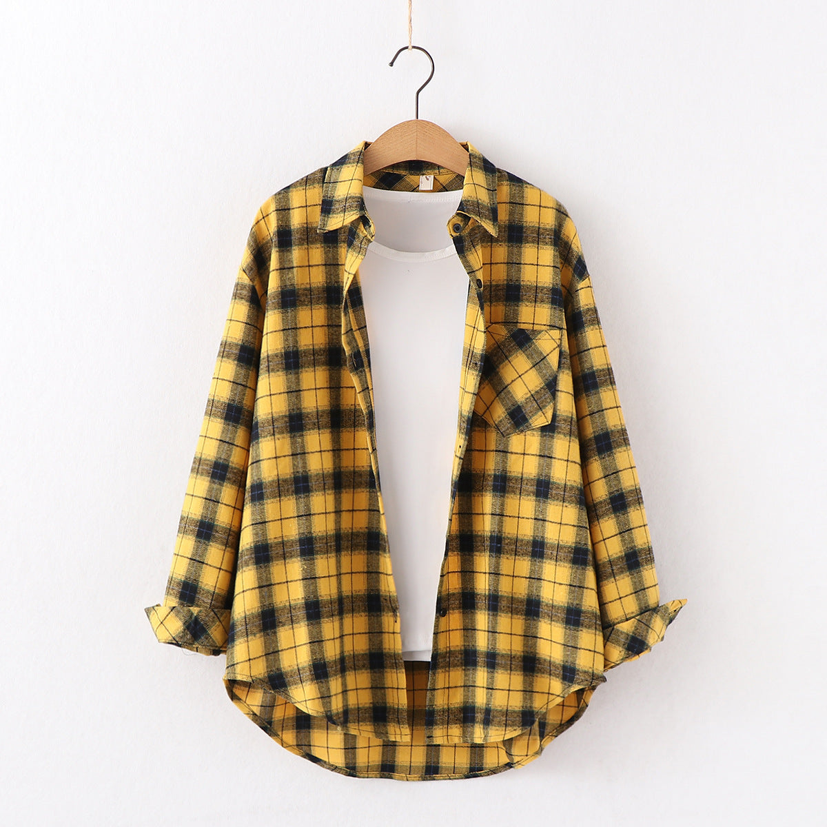 Plaid Women Loose Shirt