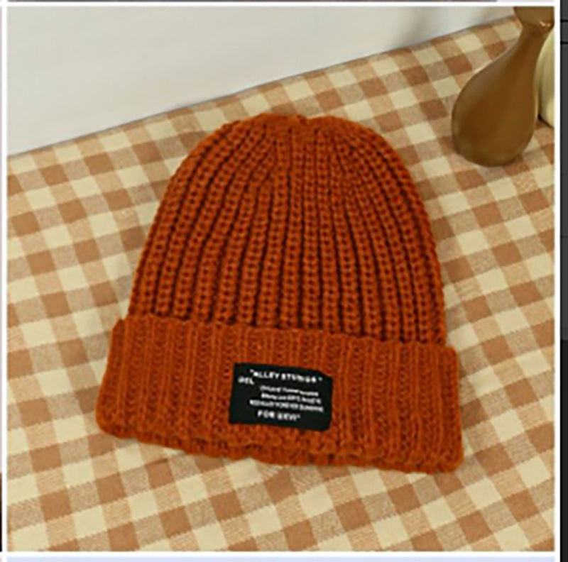 Knitted Hat Winter Warm Pile Heap Cap Men