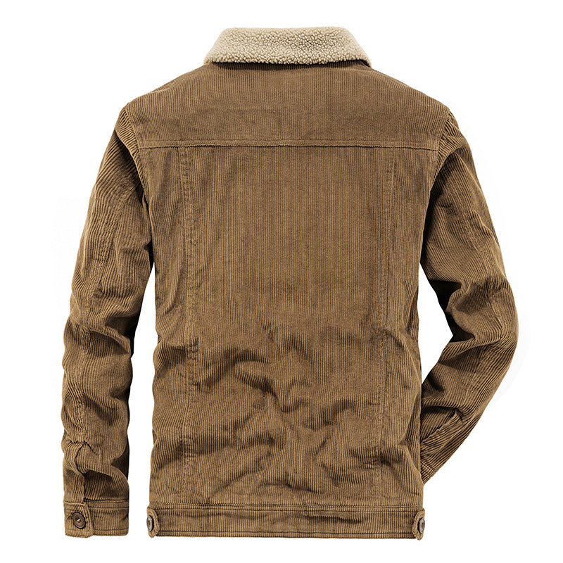 Winter Corduroy Cotton Coat Men