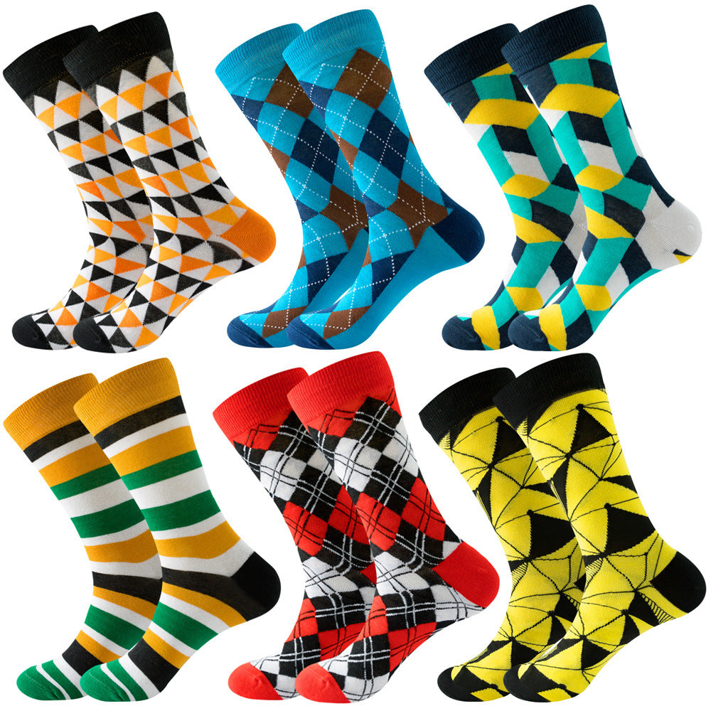 Striped Men And Women Trendy Color Street Cool Tube Socks