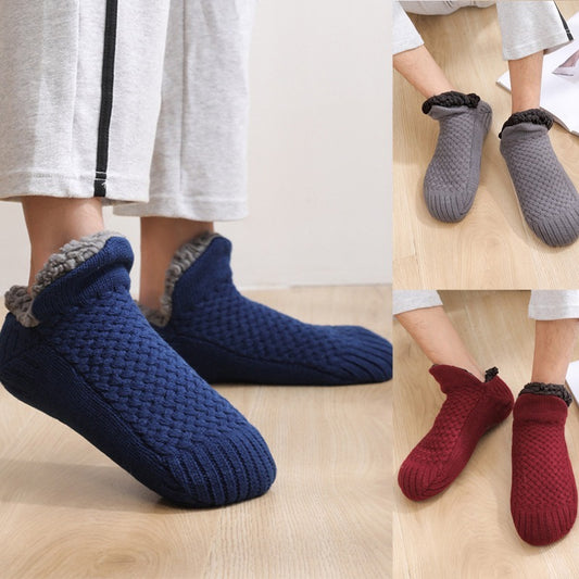 Twisted Winter Foot Fleece-lined Thickened Room Socks