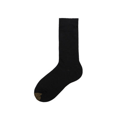 Gold Toe Line Plain Flat Formal Wear Business Long Tube Cotton Socks