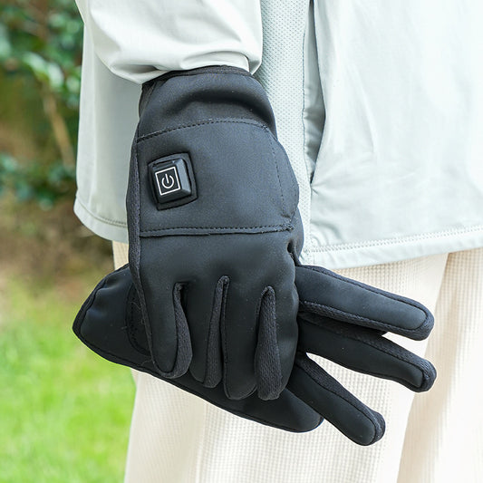 Winter USB Charging Full Palm Heating Gloves Outdoor Riding Cold-proof