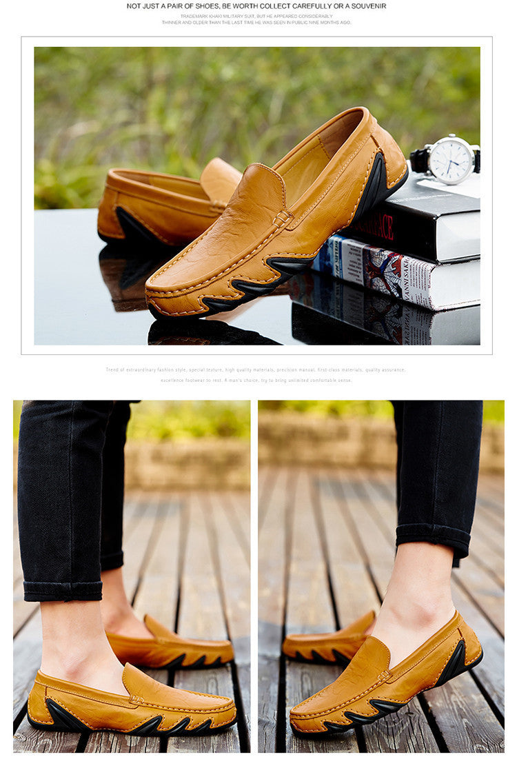 Retro British Style Small Leather Shoes For Men