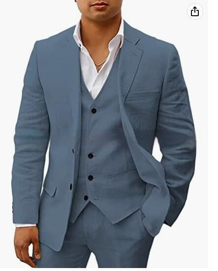 Casual Suit Groom Wedding Banquet Suit