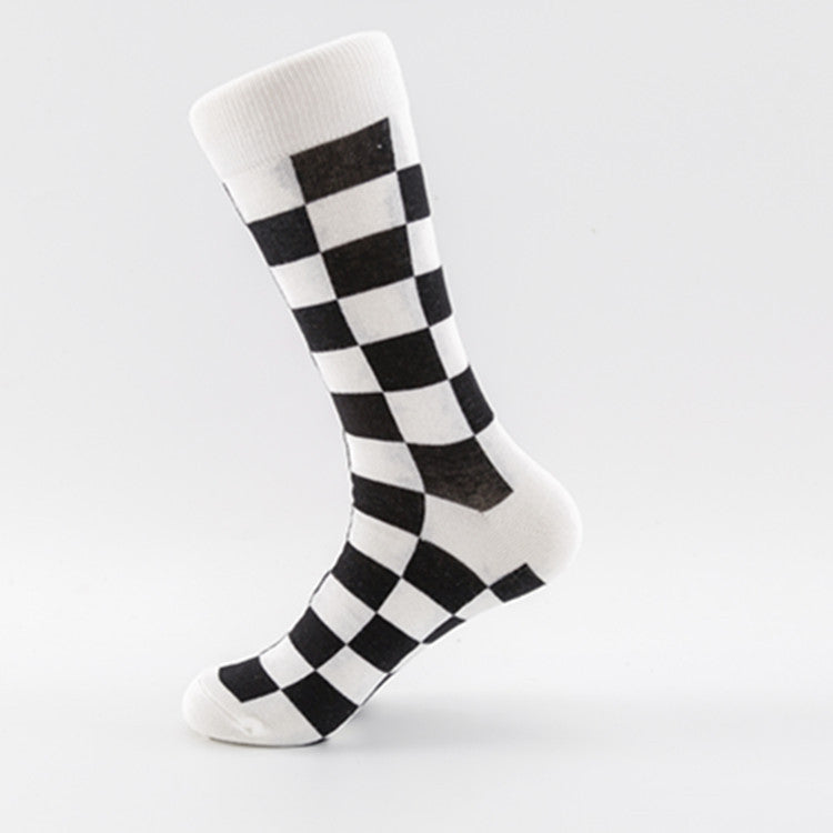 Trendy Mid-calf Length Socks Plus Size Men