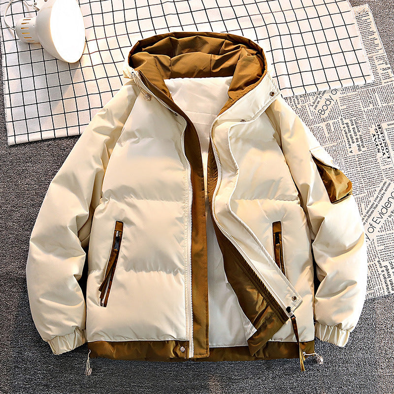 Two-piece Thickened Hooded Trend Couple Coat Men