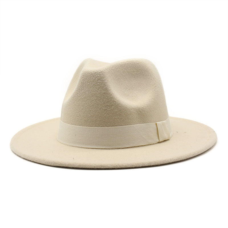 Autumn And Winter Men And Women Big Brim Hat