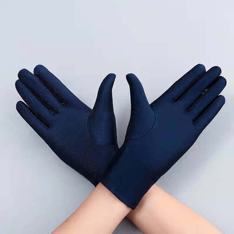 Spandex High Elastic Jewelry Etiquette Sun Protection Dance Driving Gloves For Performance