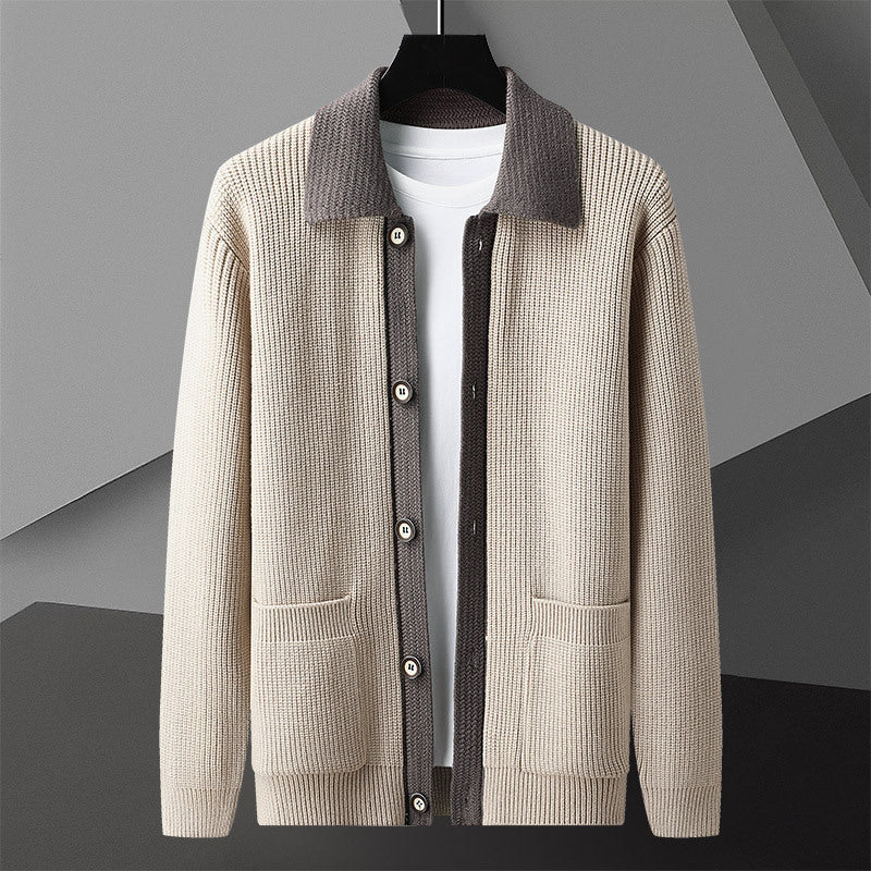 Men's Long-sleeved Sweater Coat