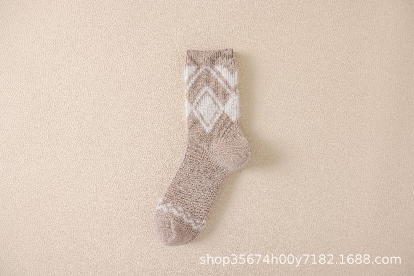 Autumn And Winter Ins Tide Mid-calf Thick Needle Double Needle Women's Socks