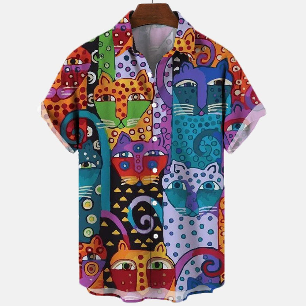 Digital Printed Large Shirt For Men