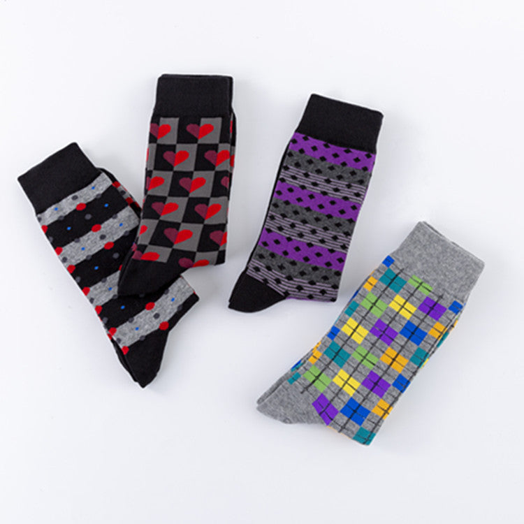 Men's Mid-calf Length Sock Europe And America