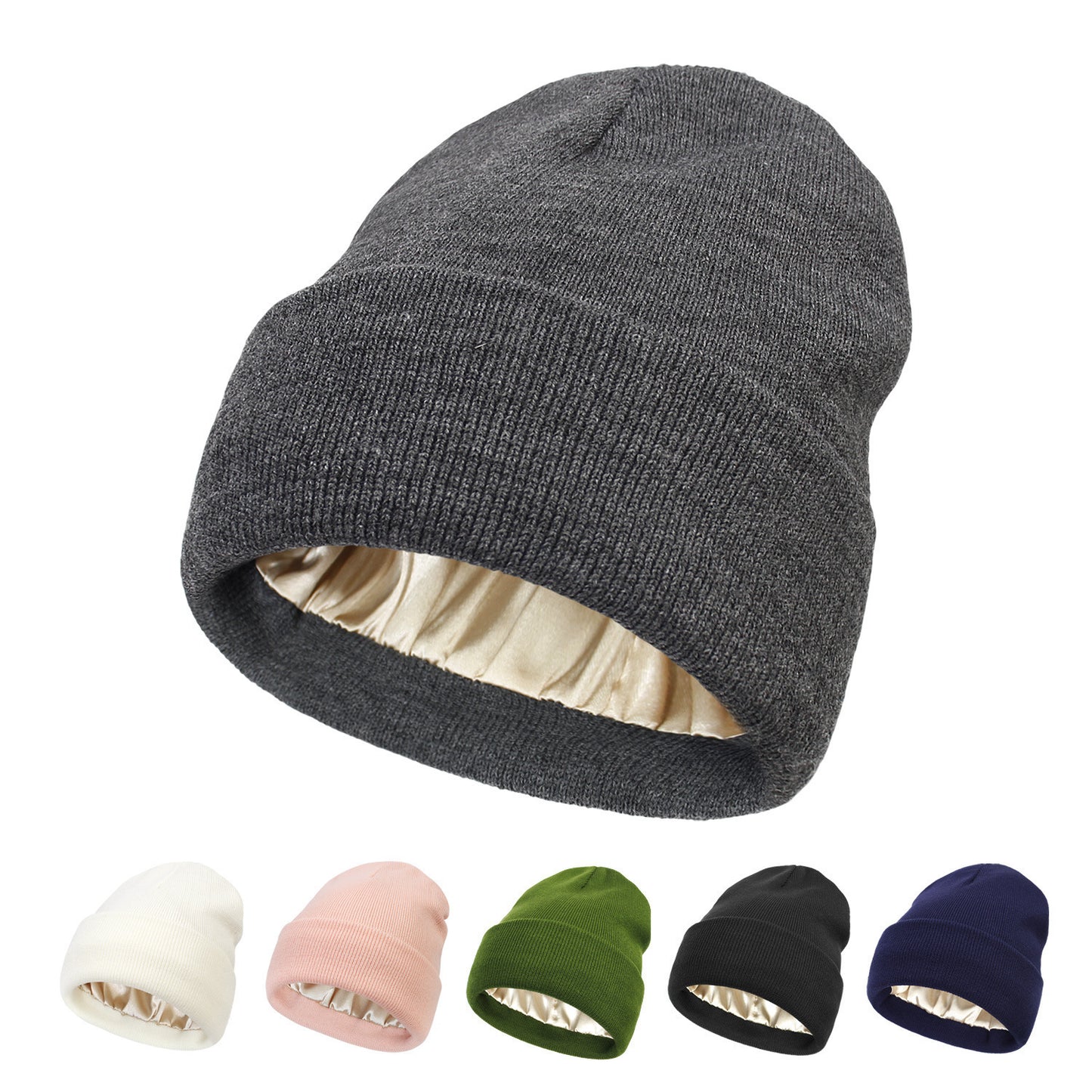 Autumn And Winter New Double-sided Women's Wool Hat