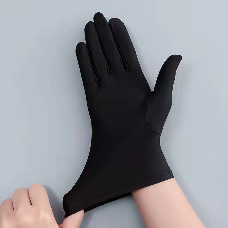 Spandex High Elastic Jewelry Etiquette Sun Protection Dance Driving Gloves For Performance