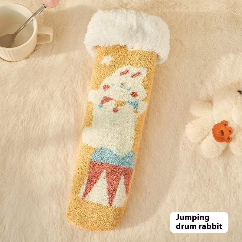 Lamb Fleece Room Socks Children's Tube Socks