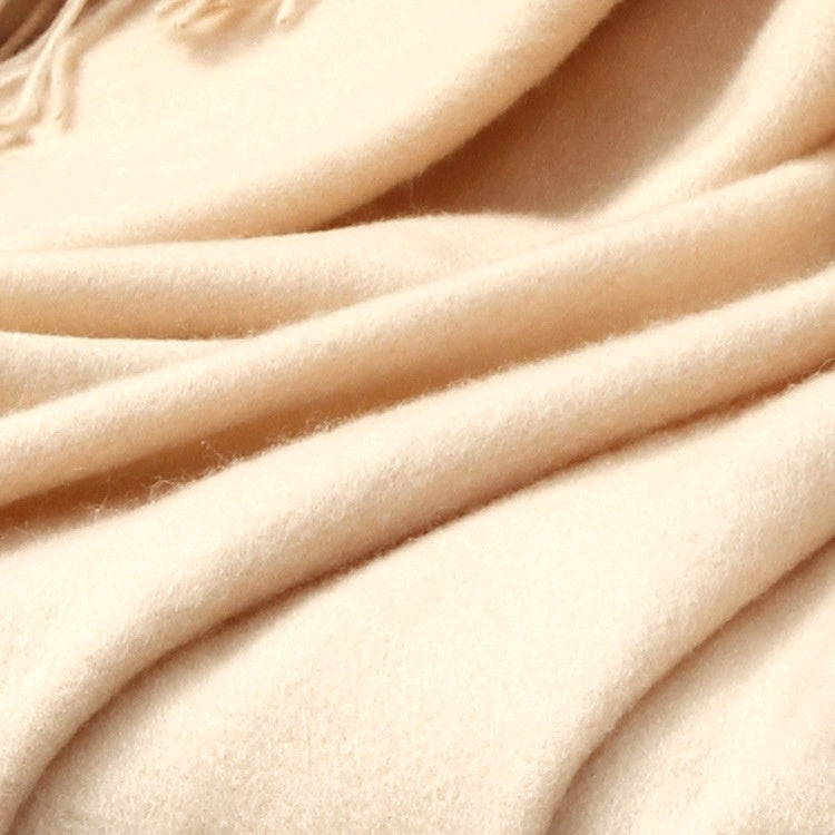 Autumn And Winter Scarf Solid Color Wool Scarf Thickened Men And Women