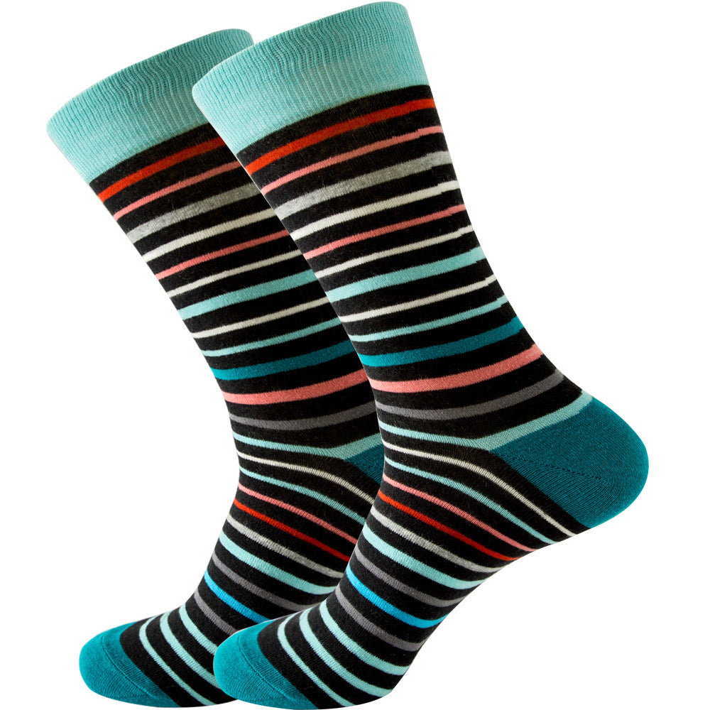 Striped Men And Women Trendy Color Street Cool Tube Socks