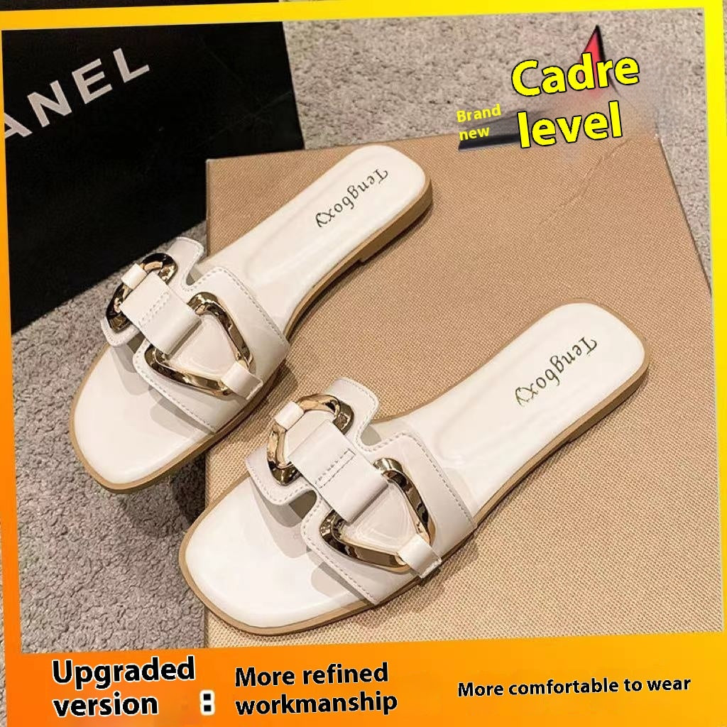 Flat Summer Slippers Women's Outer Wear