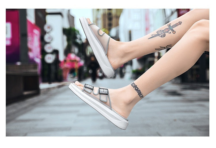 New Casual Word Trend Multicolor Breathable Flat Shoes