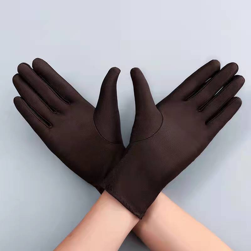 Spandex High Elastic Jewelry Etiquette Sun Protection Dance Driving Gloves For Performance