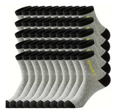 Spring And Autumn Summer Socks Men's Mid-calf Length Sock Sweat-absorbent Breathable