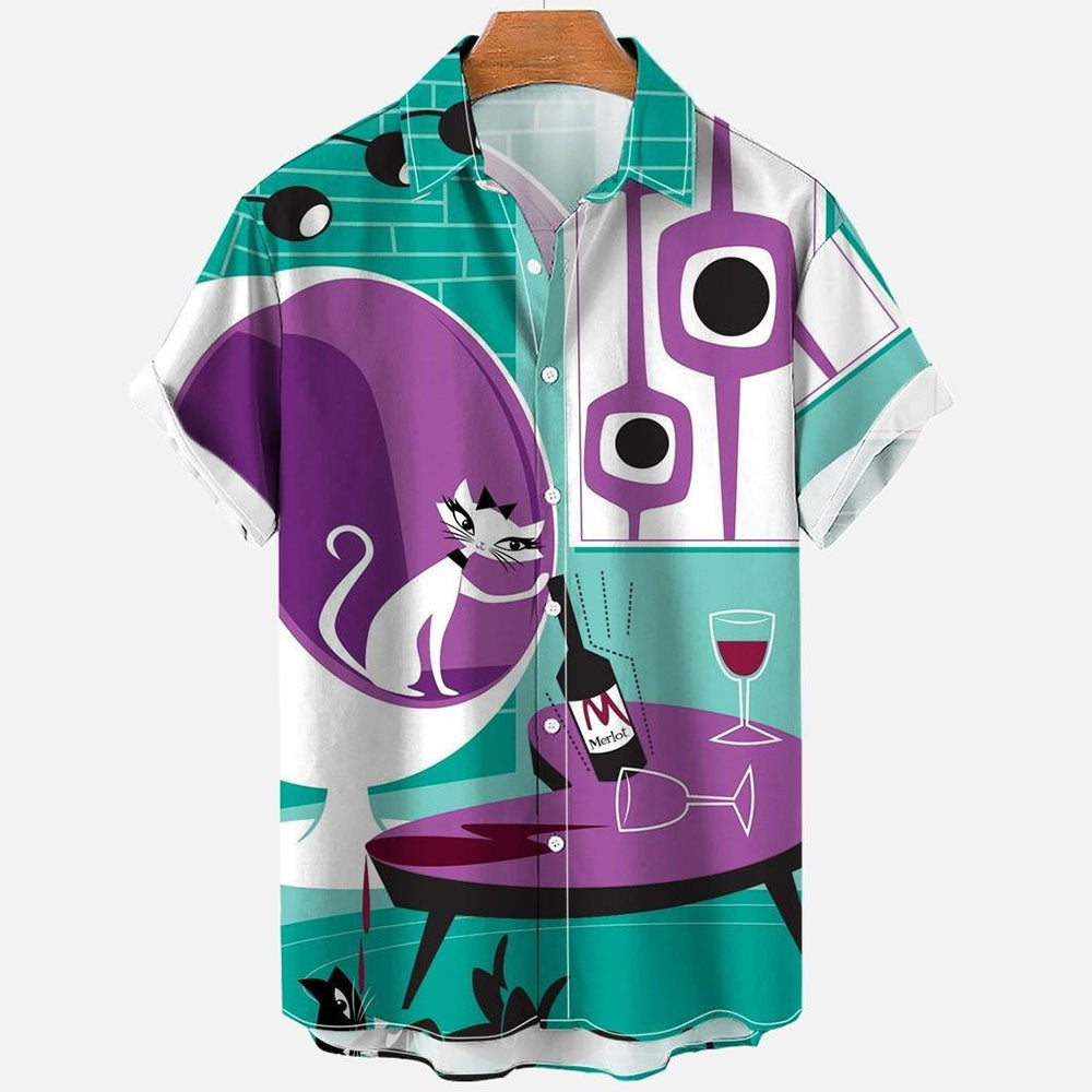 Digital Printed Large Shirt For Men