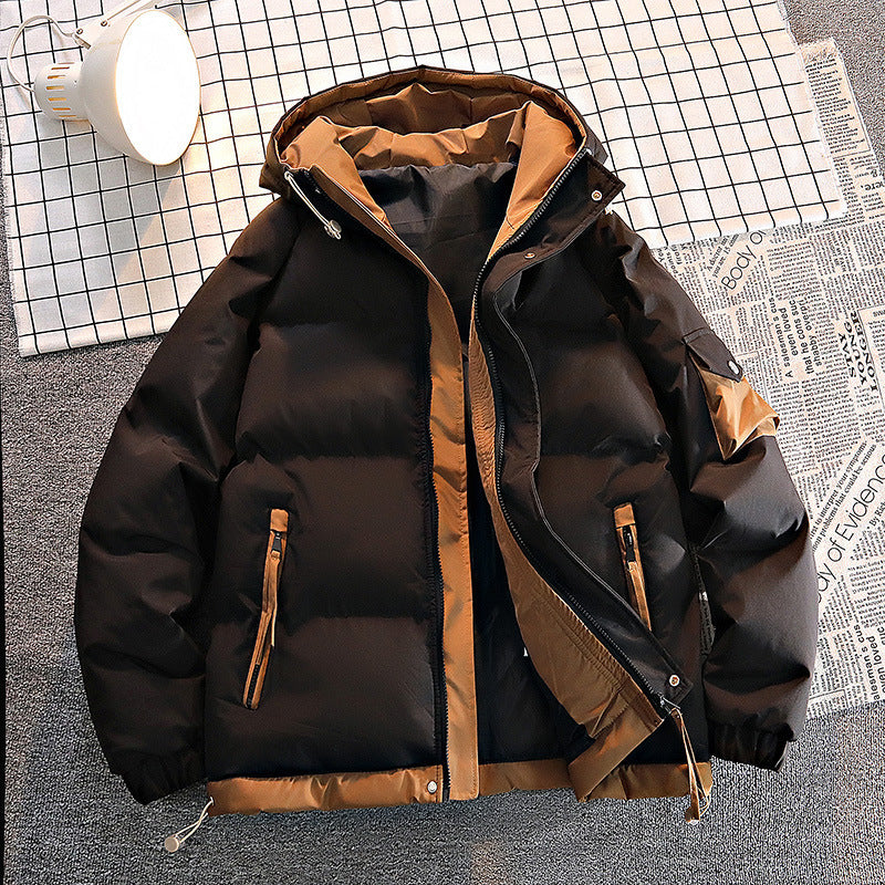 Two-piece Thickened Hooded Trend Couple Coat Men