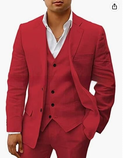 Casual Suit Groom Wedding Banquet Suit