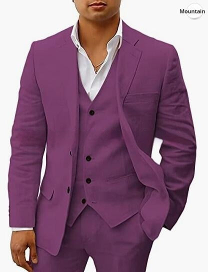 Casual Suit Groom Wedding Banquet Suit