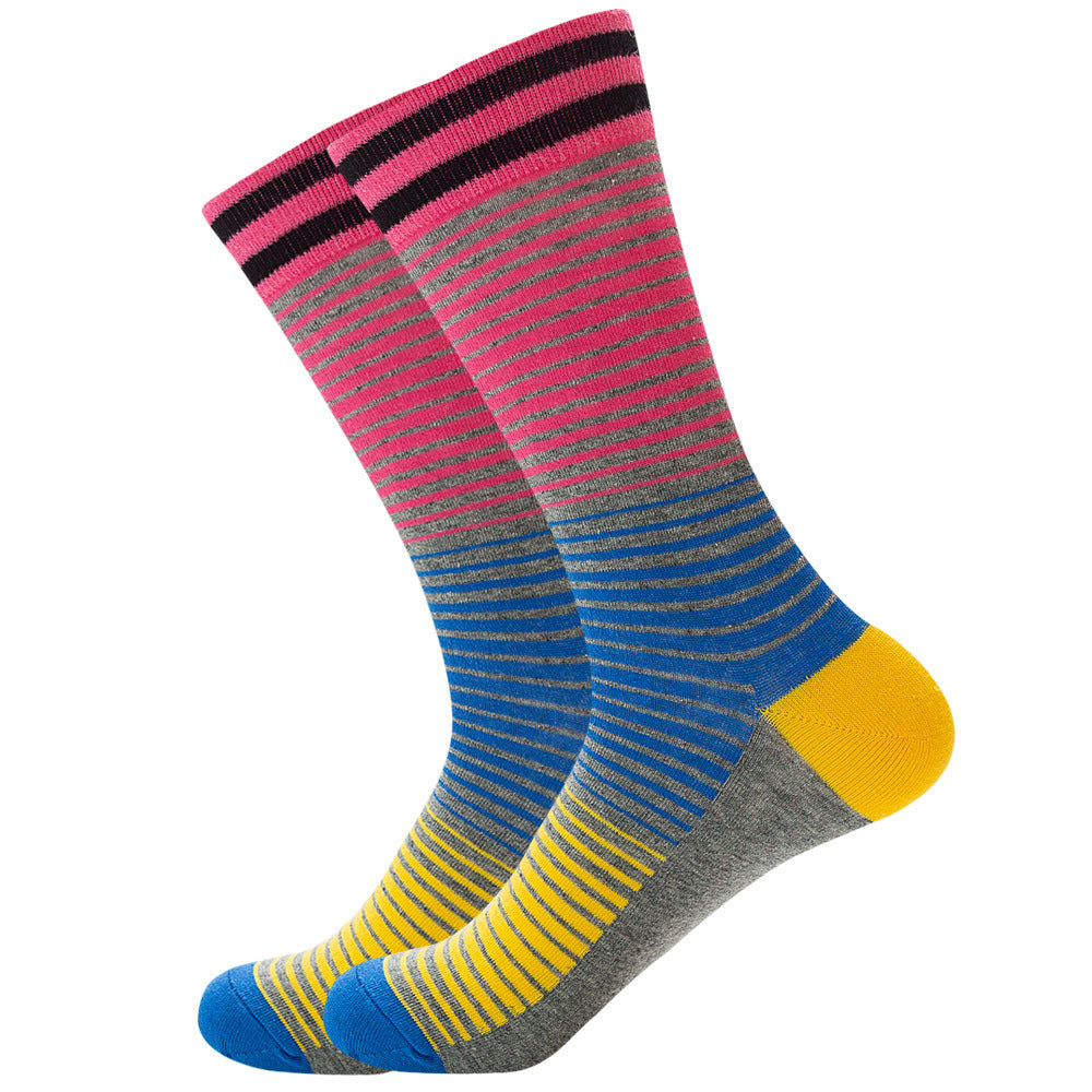 Striped Men And Women Trendy Color Street Cool Tube Socks