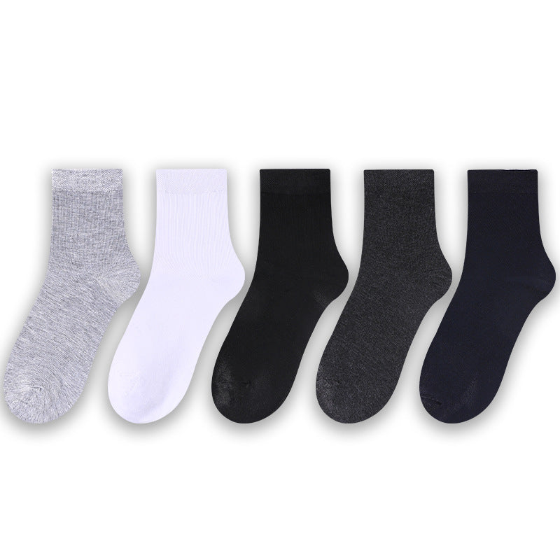 Men's Pure Cotton Sweat Absorbing And Breathable Mugwort Scented Socks